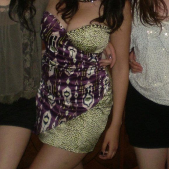 H&M Mini Dress Aztec Tribal Cheetah Crossover 4 - Picture 8 of 13